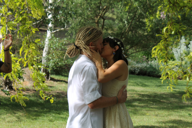 Ceremony by Marriage Celebrant Jane Harvey, Embracing Hearts