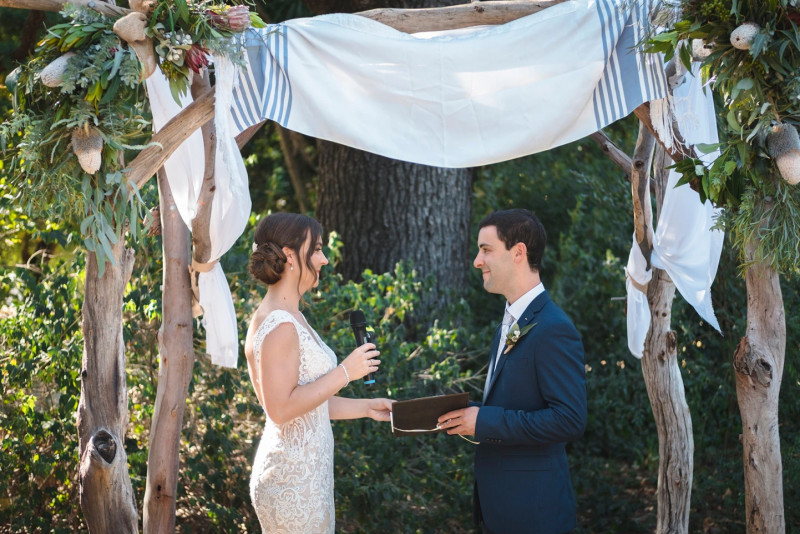 Ceremony by Marriage Celebrant Jane Harvey, Embracing Hearts